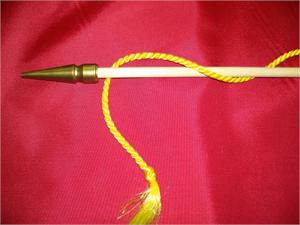 dowel with spear tips and twist tassel dowel spear tips twist tassel set